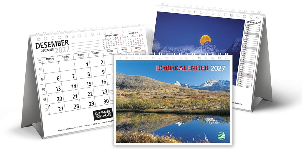 Produktbilde av bordkalender